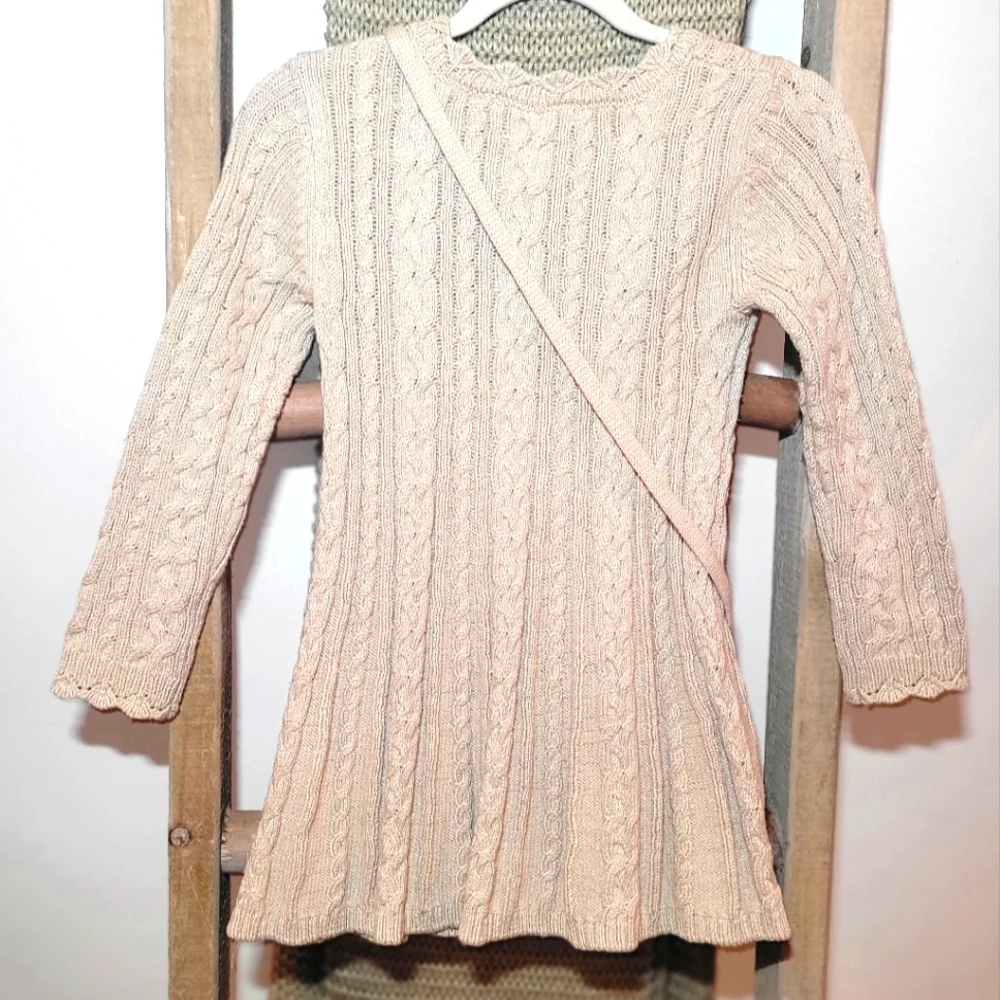 Toddler Girl Sweater Dress w/Purse - Picture 3 of 5